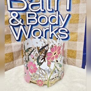 Bath & Body Works Butterfly Floral 3-wick Candle Holder